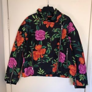 EXPRESS - Rare puffer floral jacket